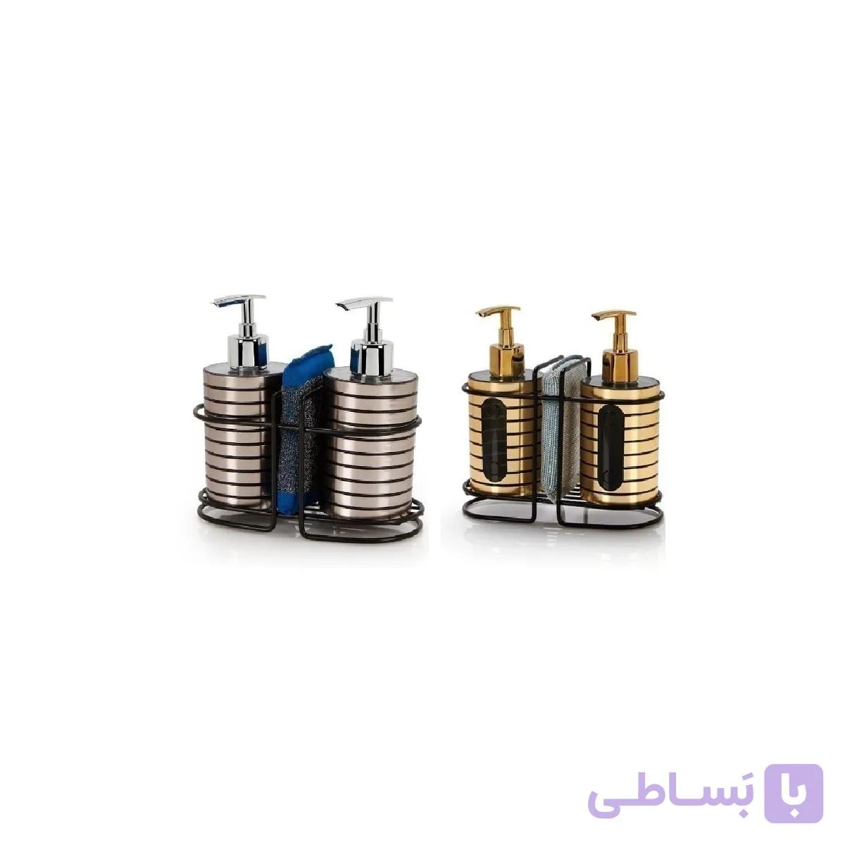 جا مایع و جا اسکاج ایستاده تایلندی (استیل و طلایی) — تصویر 1