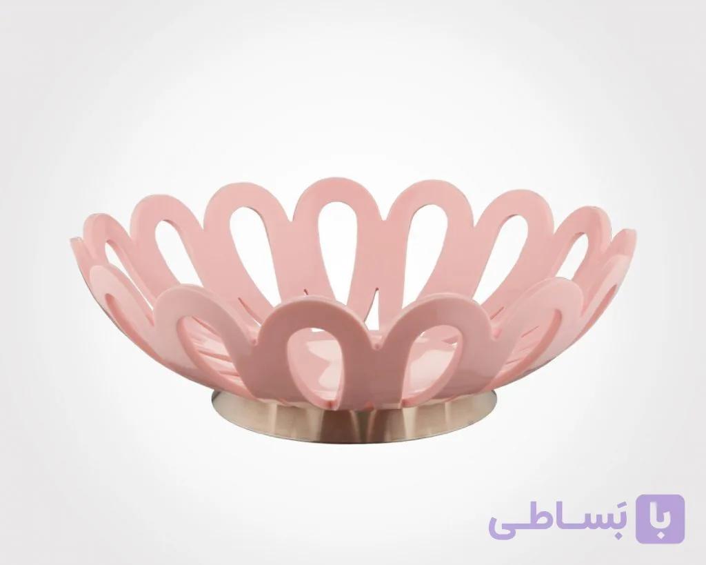 سبد میوه پایه استیل لیمون — تصویر 1