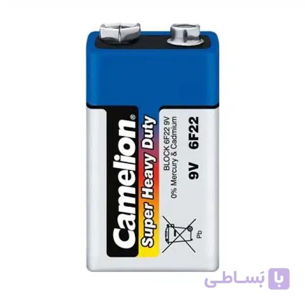 باتری کتابی 9 ولت کملیون SUPER HEAVY DUTY شیرینگ مدل 6F22-SP18 — تصویر 1