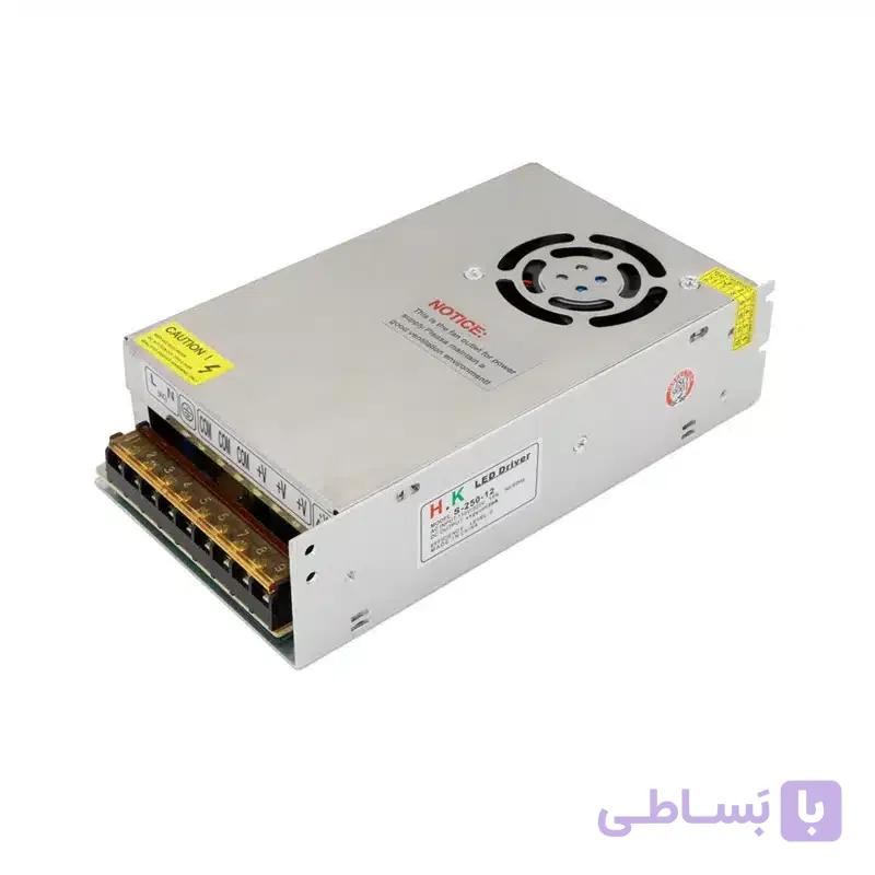 آدابتور صنعتی 12 ولت 20 آمپر فن دار برند 298 مدل S-250-12 — تصویر 1