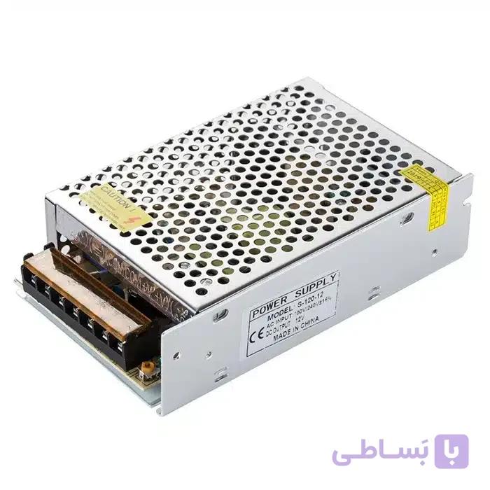 آدابتور صنعتی 12 ولت 10 آمپر برند 298 مدل S-120-12 — تصویر 1