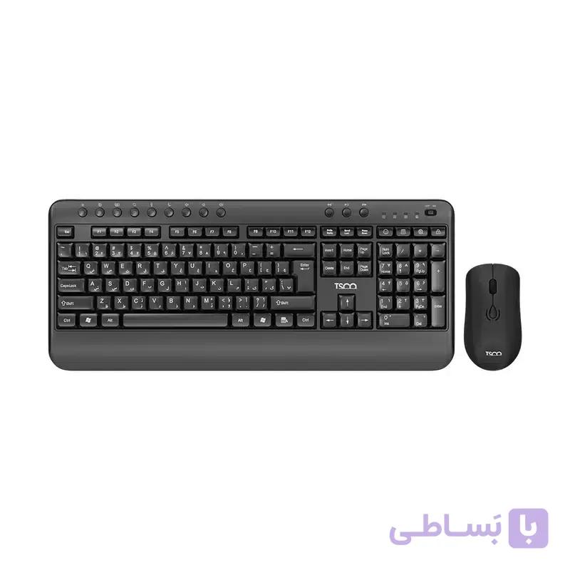 صفحه کلید و موس بی سیم تسکو مدل TKM 7029W — تصویر 1