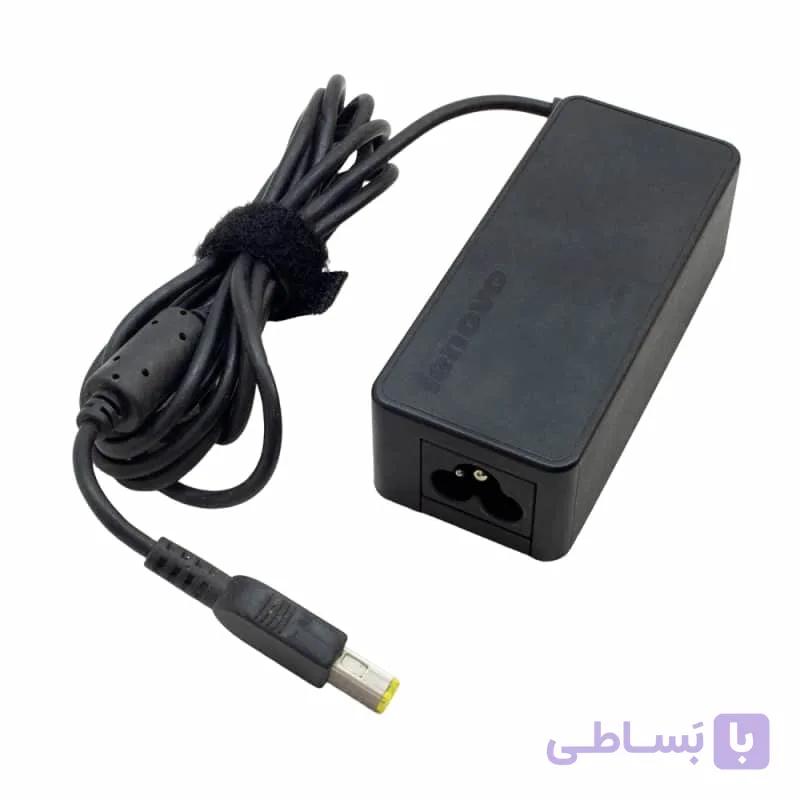 شارژر لپ تاپ لنوو 20 ولت 3.25 آمپر 65 وات سوکت یو اس بی — تصویر 1