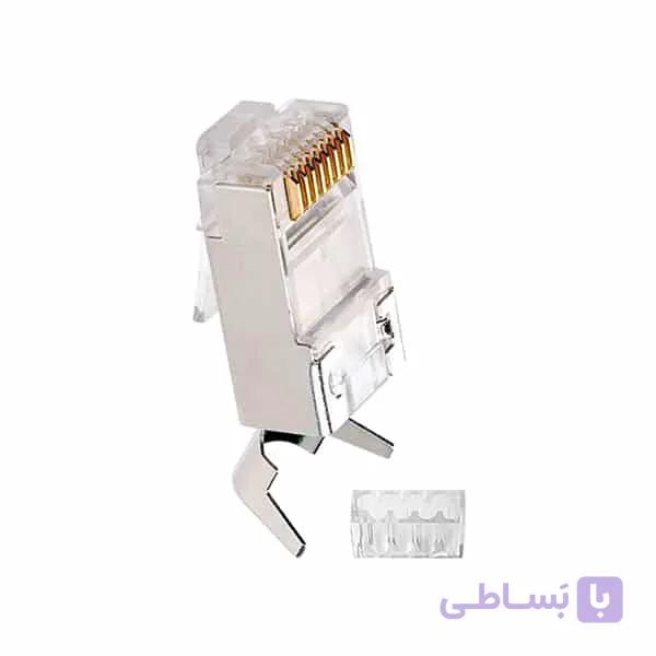 سوکت شبکه میان گذر CAT 7 فلزی شانه دار SFTP — تصویر 1