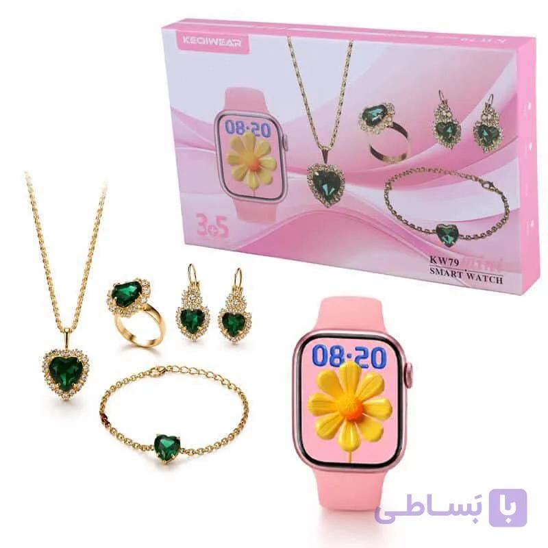 ساعت هوشمند و اکسسوری 5+3 مدل KW79 MINI برند KEQIWEAR — تصویر 1