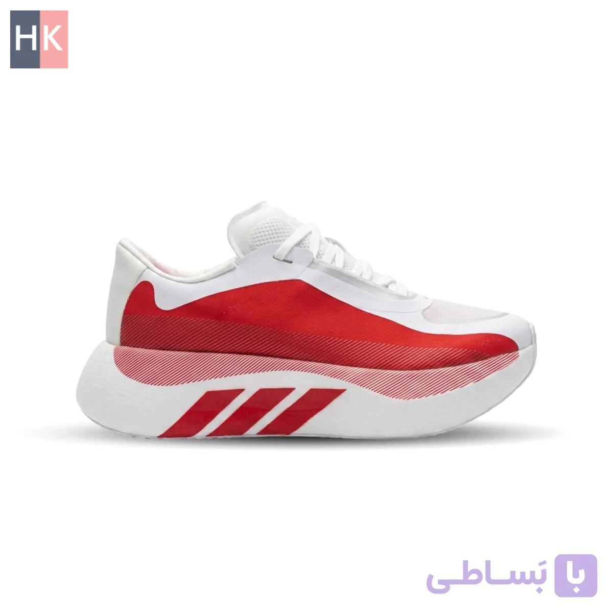 کتونی مردانه آدیداس هایپر بوست سفید و طوسی — تصویر 1