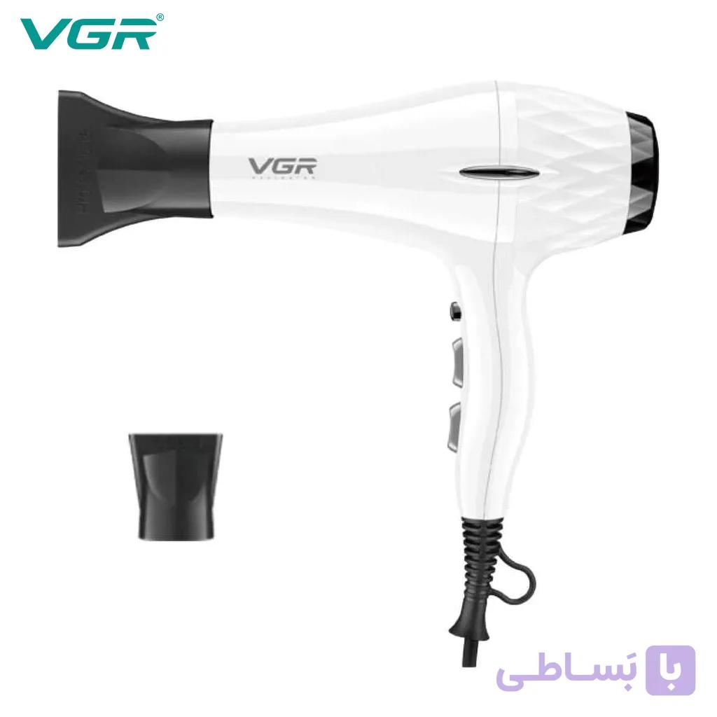 سشوار وی جی آر مدل VGR V-413 سفید 2200 وات