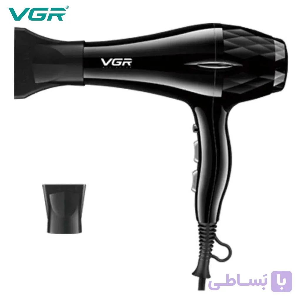 سشوار وی جی آر مدل VGR V-413 مشکی 2200 وات