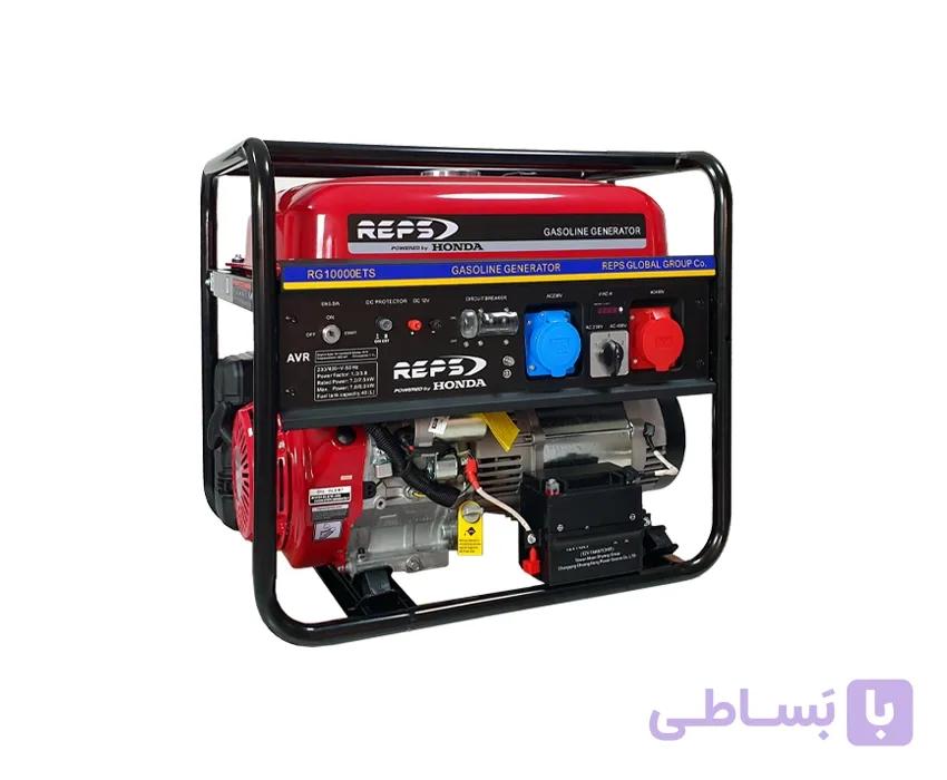 موتور برق 8 کیلووات تک فاز و سه فاز بنزینی هوندا رپس مدل RG10000ETS با موتور GX430 — تصویر 1