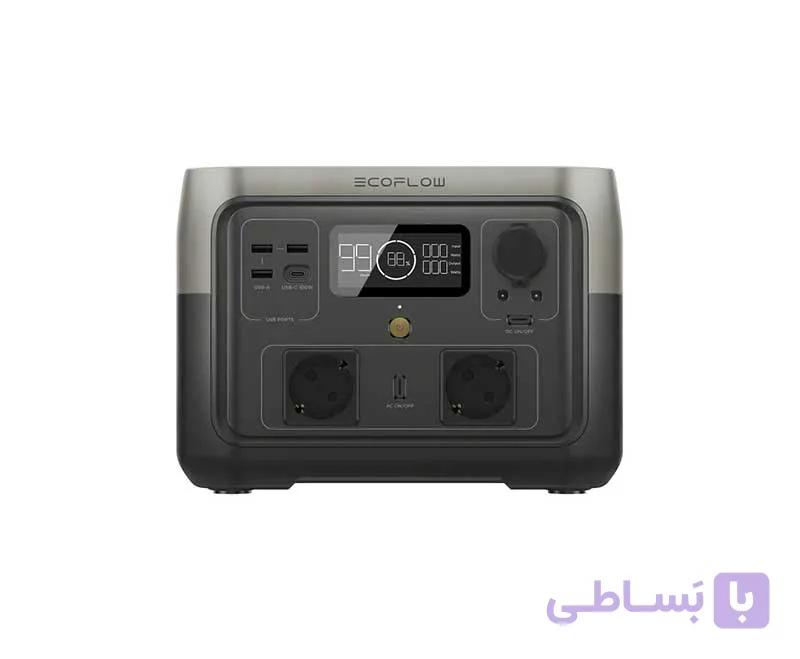 پاوراستیشن اکوفلو مدل RIVER 2 MAX ظرفیت باتری 512 توان 500 وات — تصویر 1