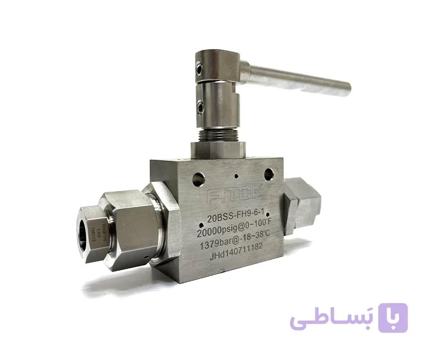 شیرگازی 9/16 اینچ FITOK 20000PSI مدل 20BSS-FH9-6-1 — تصویر 1