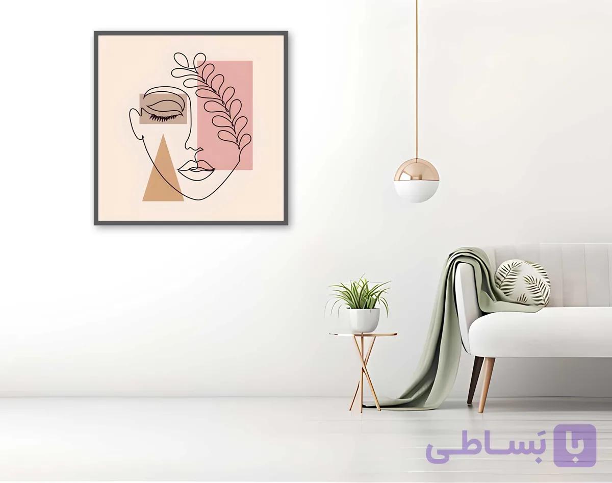 تابلو مینیمالیسیت چهره — تصویر 1