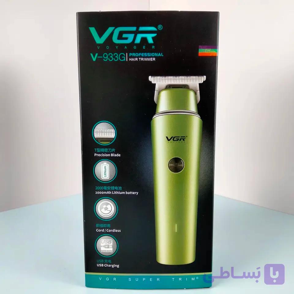ماشین اصلاح صورت و خط زن وی جی آر VGR V-933G — تصویر 1