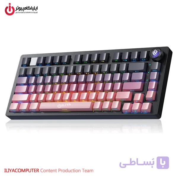 کيبورد گیمینگ مکانیکال سيم‌دار، وايرلس و بلوتوثی آئولا مدل AULA Leobog Hi75C PRO — تصویر 1