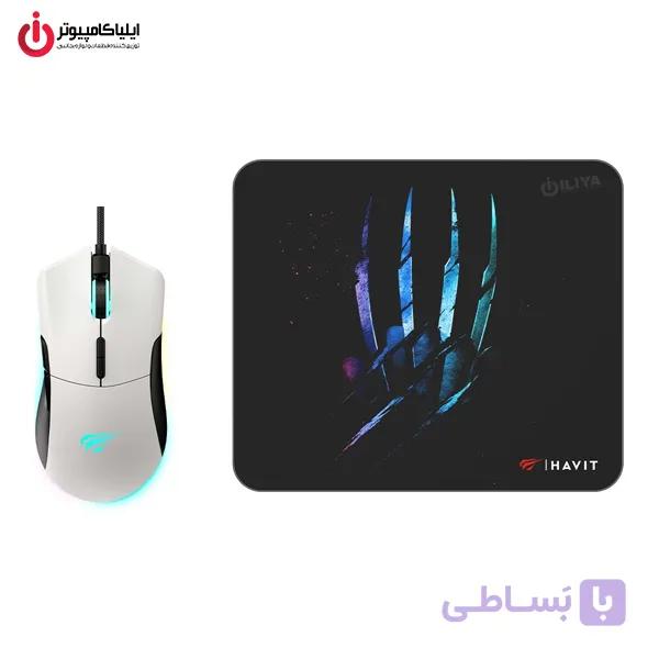 ماوس گیمینگ هویت مدل HAVIT MS1037CM به همراه پد ماوس — تصویر 1