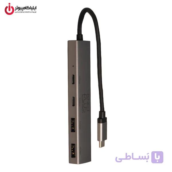 هاب 4 پورت کی نت پلاس مدل K-NET PLUS KP-HC34 — تصویر 1