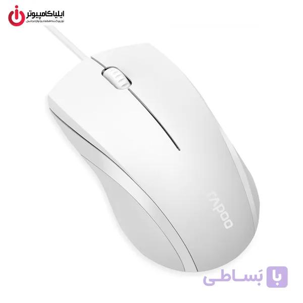 ماوس سیم‌دار سایلنت رپو مدل RAPOO N1600 — تصویر 1