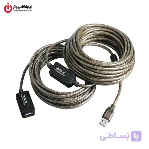 کابل افزایش طول USB 2.0 اکتیو دی‌نت مدل D-NET DT-461 10m — تصویر 1