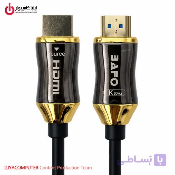 کابل HDMI 2.1 اپتیکال بافو 25 متری مدل BAFO HDMI-AOC-25M — تصویر 1