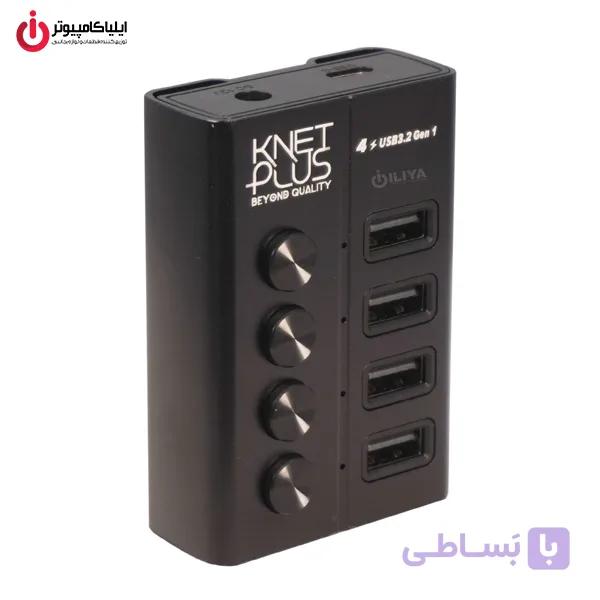 هاب یو اس بی آداپتوری 10 پورت کی نت پلاس مدل K-NET PLUS KP-HA110 — تصویر 1