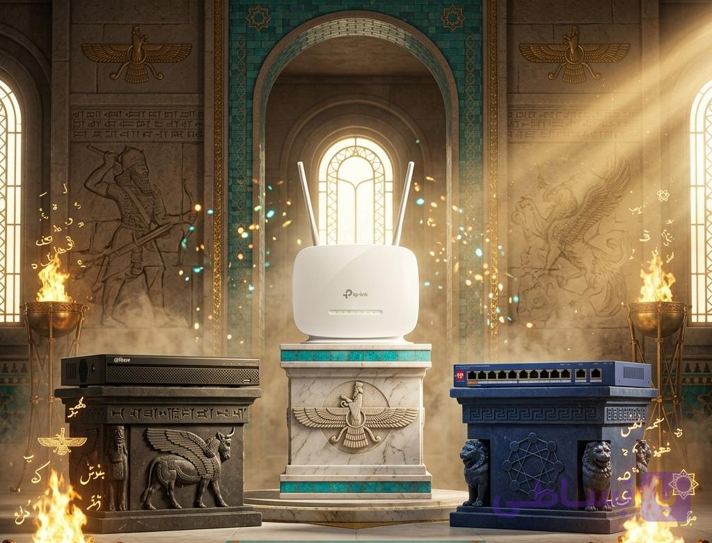 باندل افسانه شبکه در نظارت تصویری | NVR هشت کانال داهوا + سوییچ ۱۰ پورت گیگ + مودم TP-LINK MR 105