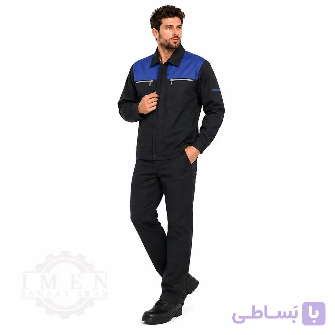 لباس کار رامتین سرمه ای آبی کد 487 — تصویر 1