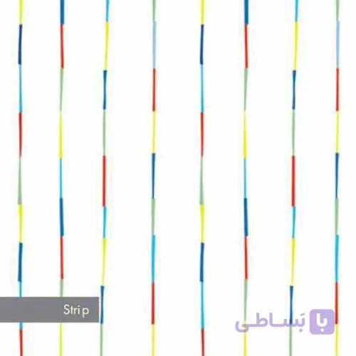 پرده حمام طرح استریپ strip سایز 240*200