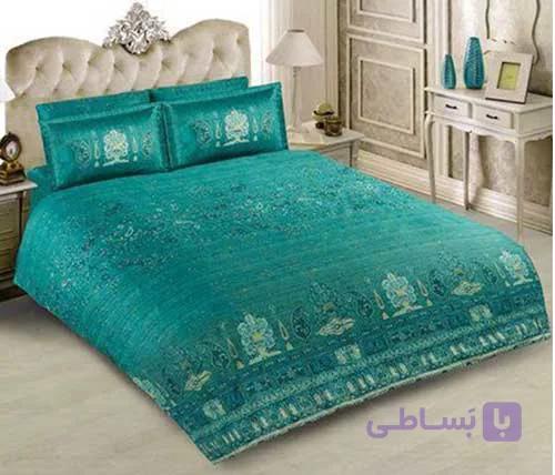 روبالشی ساده ساتن طرح کاترین — تصویر 1