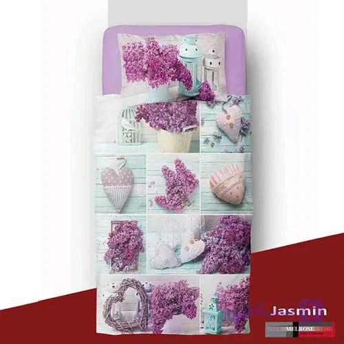ست لحاف و روتختی سه تکه نوجوان طرح جاسمین