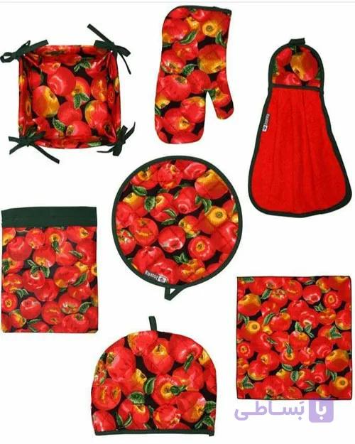 سرویس آشپزخانه 22 تکه رزین تاژ چاپی طرح پر