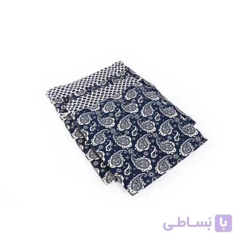 کیسه سبزی کتان رزین تاژ طرح ترمه 2عددی