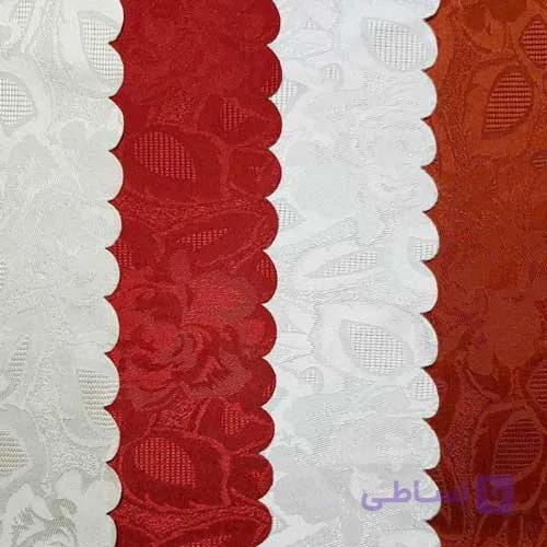 رومیزی 12نفره بیضی  ژاگارد رز آجری