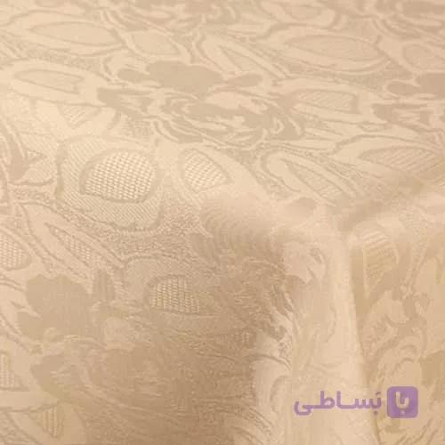 رومیزی ژاگارد گرد ده نفره طرح رز سفید