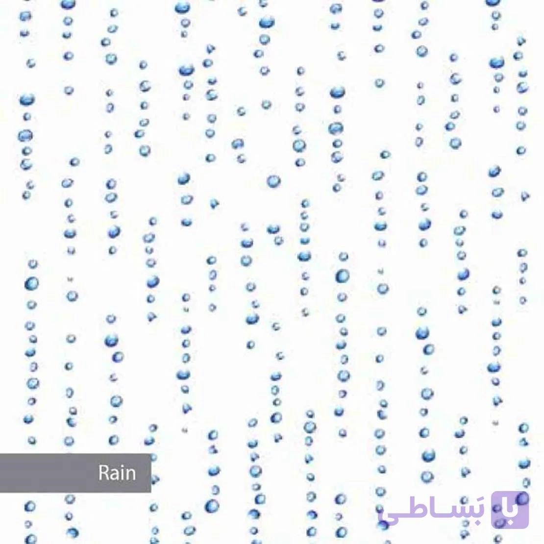 پرده حمام طرح باران