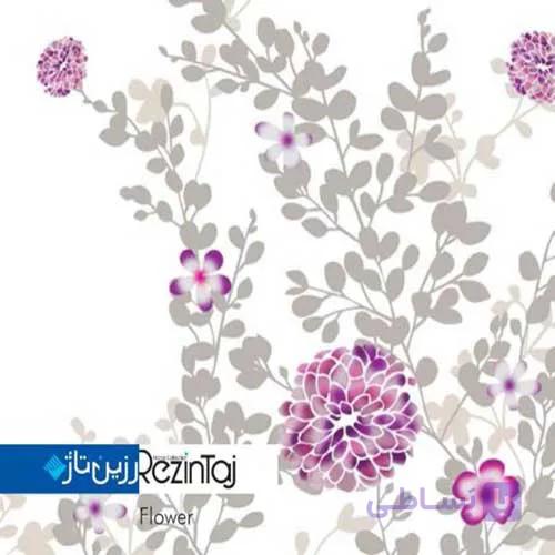 پرده حمام طرح گل flower