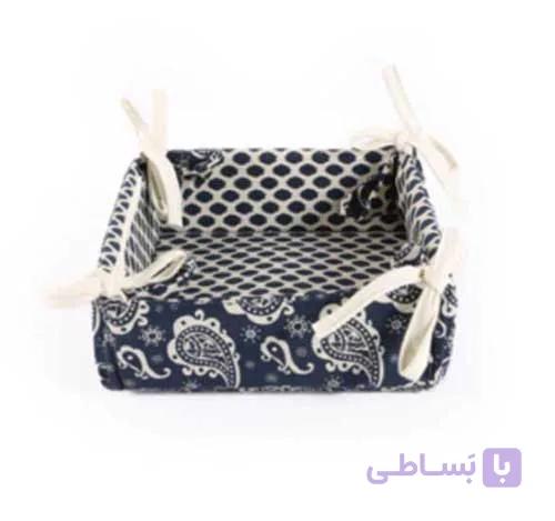 سبدنان کتان رزین تاژ طرح ترمه