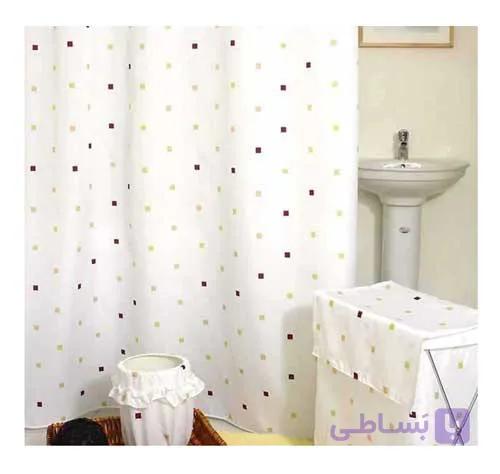 پرده حمام طرح blocks سایز 180*200