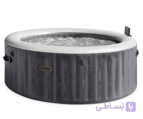 جکوزی بادی چهار نفره اینتکس با پمپ و حباب ساز — تصویر 1