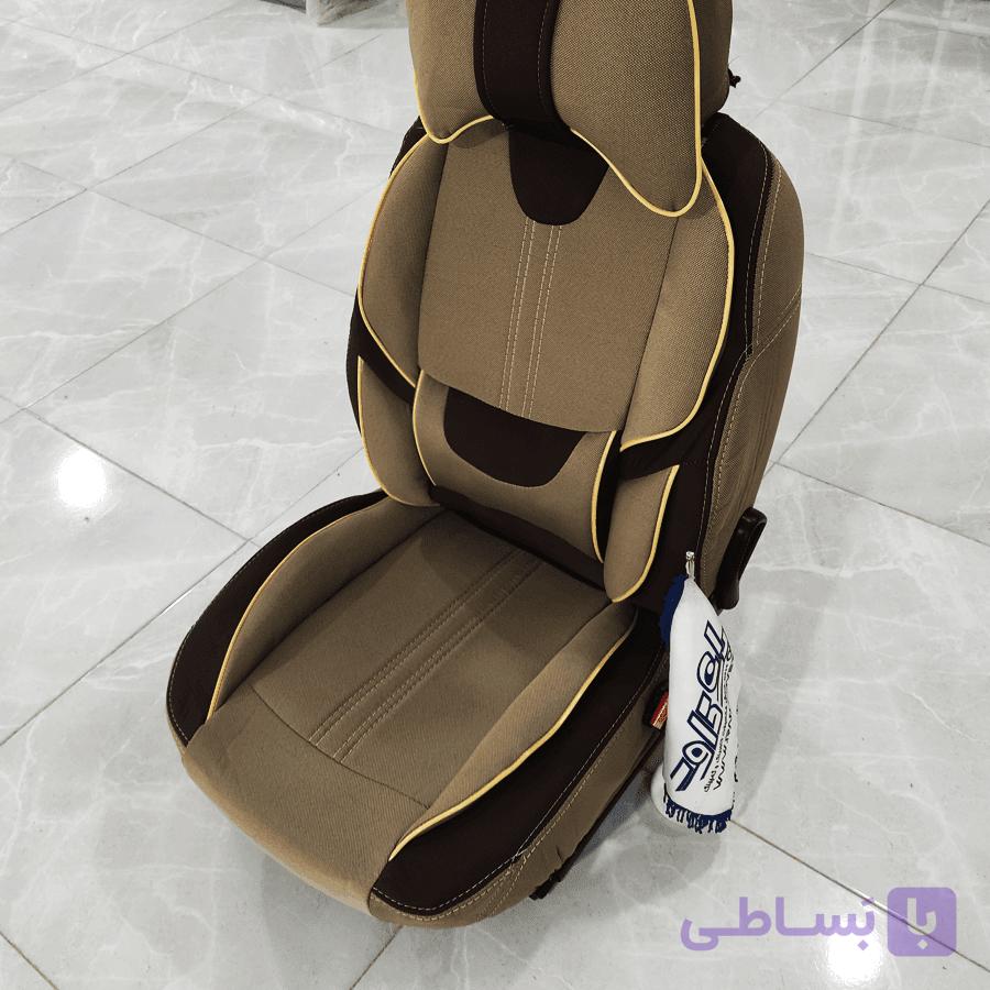 روکش صندلی برزنتی پژو پارس و 405 قدیم طرح خلبانی (31247) — تصویر 1