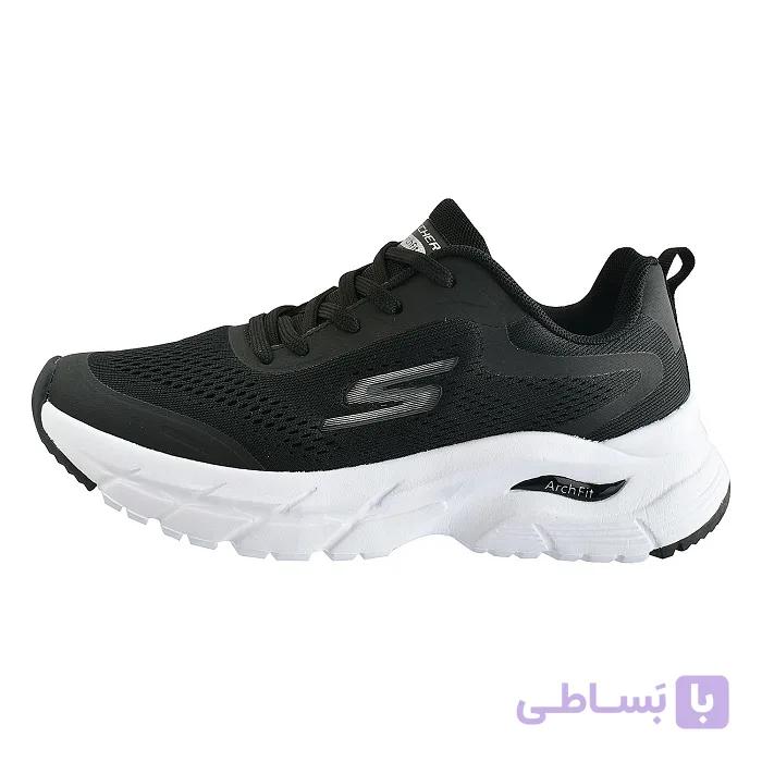 کفش پیاده‌ روی زنانه اسکچرز مدل Ground Black با تکنولوژی Arch Fit — تصویر 1