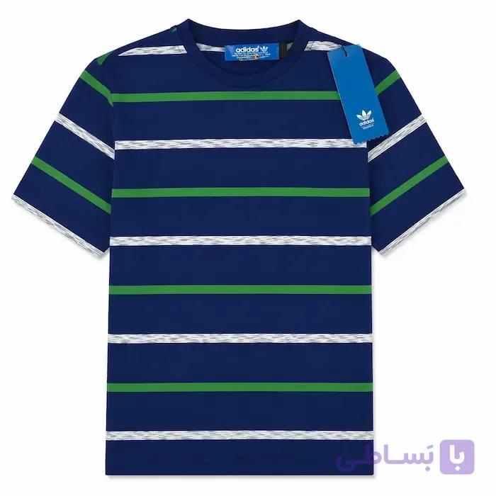 تیشرت مردانه Adidas Originals راه‌راه ساخت ترکیه — تصویر 1
