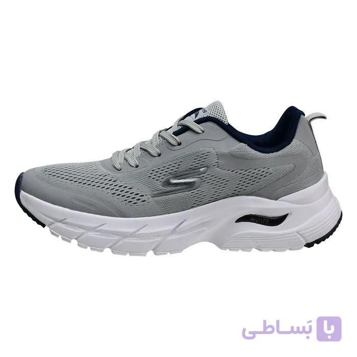 کفش پیاده روی زنانه اسکچرز مدل Ground Gray با تکنولوژی Arch Fit — تصویر 1