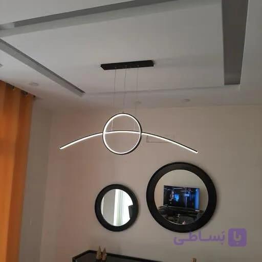 لوستر مدرن مدل کمان دایره کانتری K08