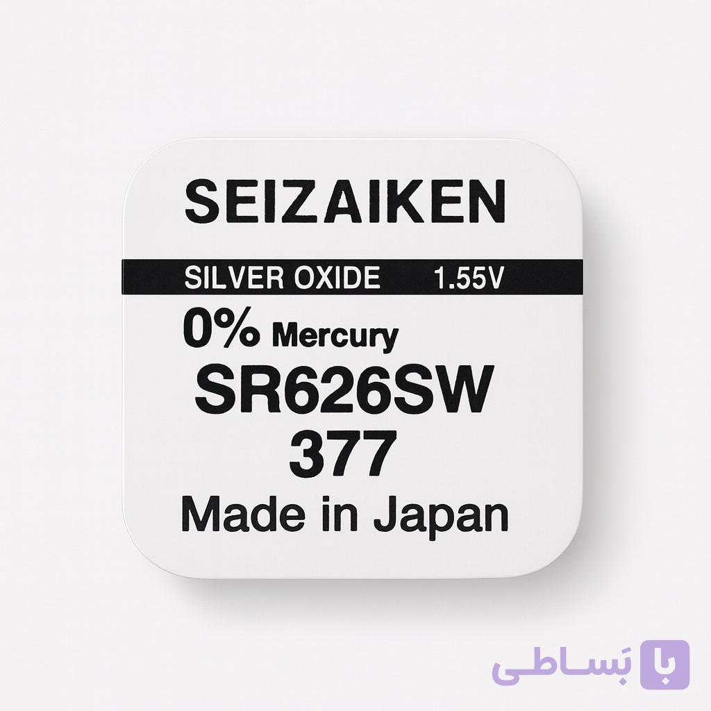 باتری ساعتی سیزایکن SR626SW/377 – باتری اکسید نقره ژاپنی با ولتاژ 1.55 ولت