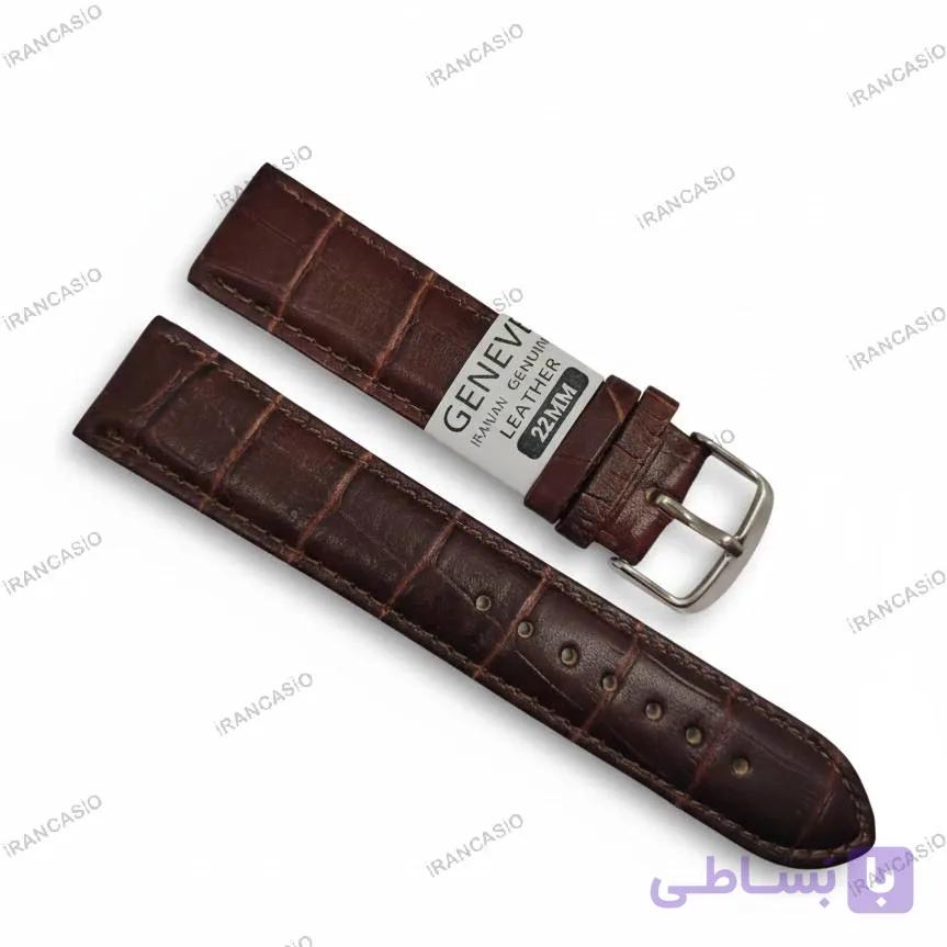 بند چرم ژنو زرشکی سیر سایز 12 تا 26 — تصویر 1
