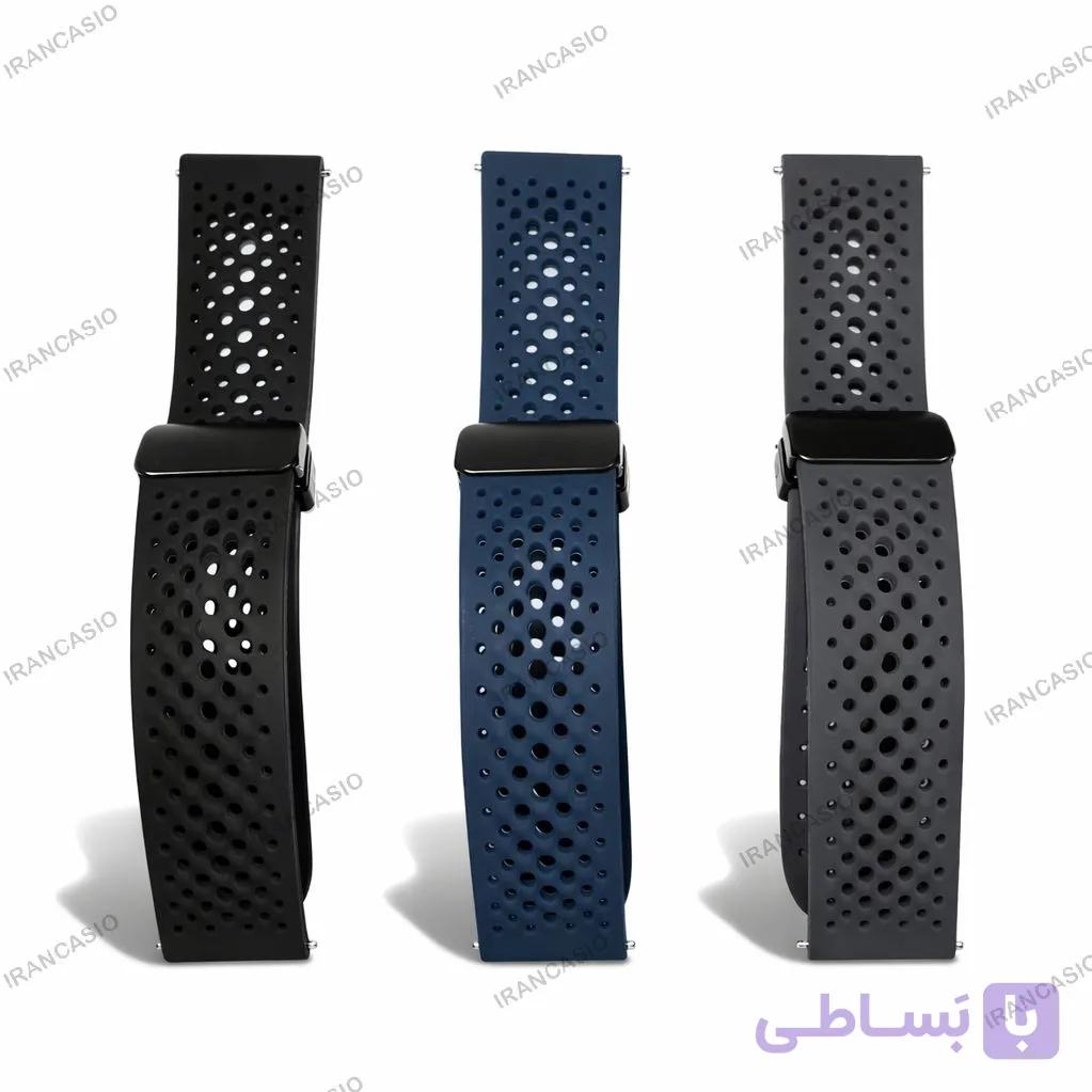 بند ساعت هوشمند سایز 20 با پین هوشمند و قفل مگنتی قدرتمند