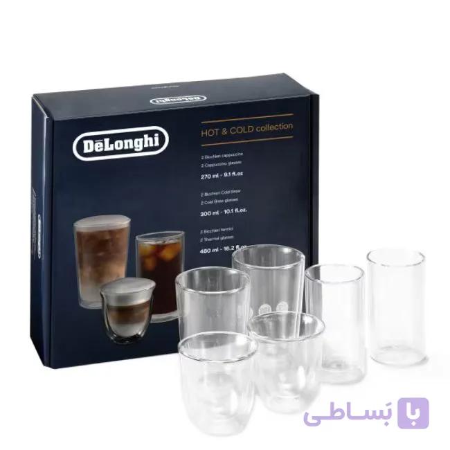 ست 6 عددی فنجان و لیوان دلونگی DLSC326 — تصویر 1