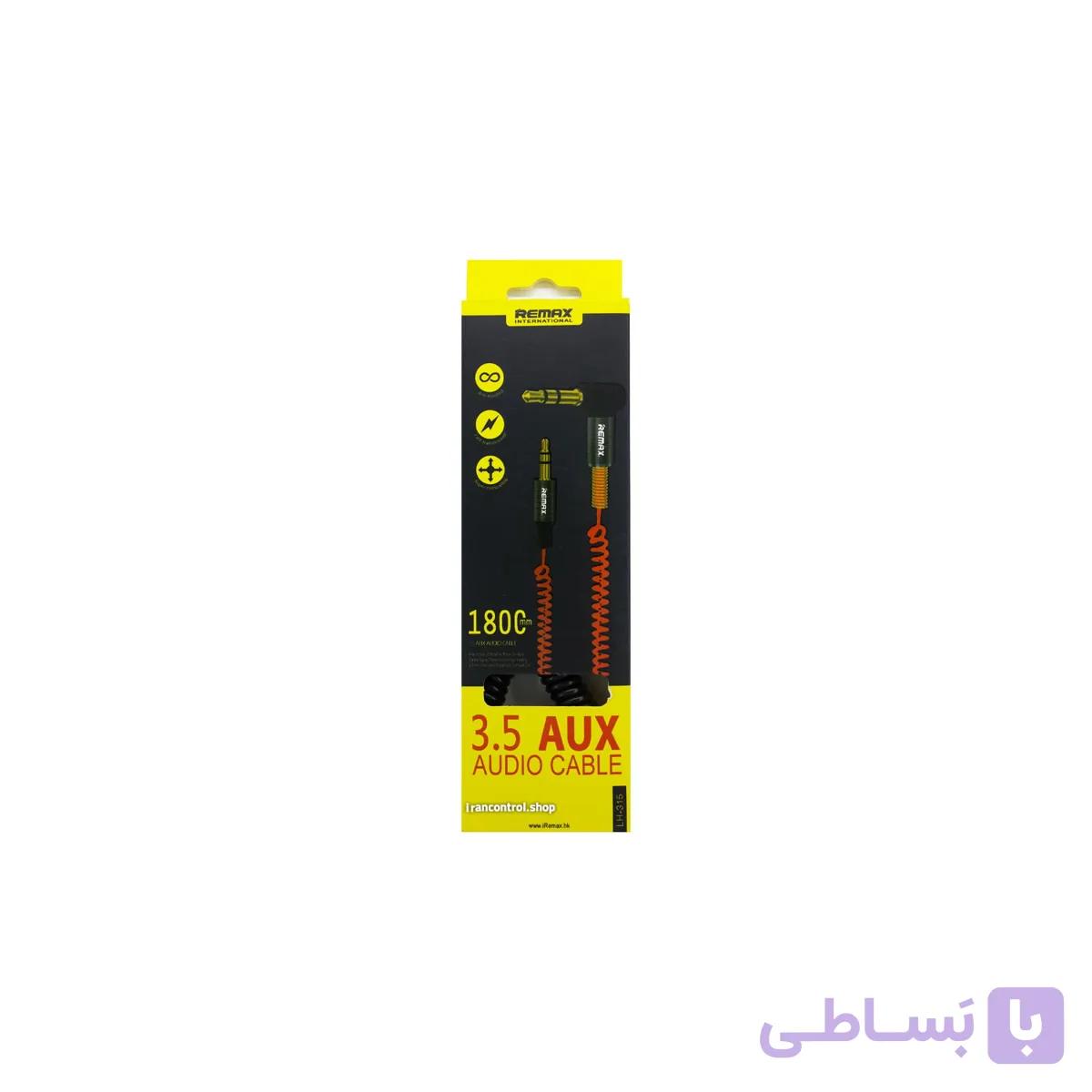 کابل استریو AUX فنری ریمکس 1800mm — تصویر 1