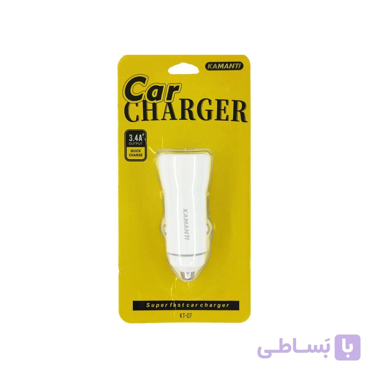 شارژر فندکی دو پورت Type-C برند Kamanti مدل KT-07
