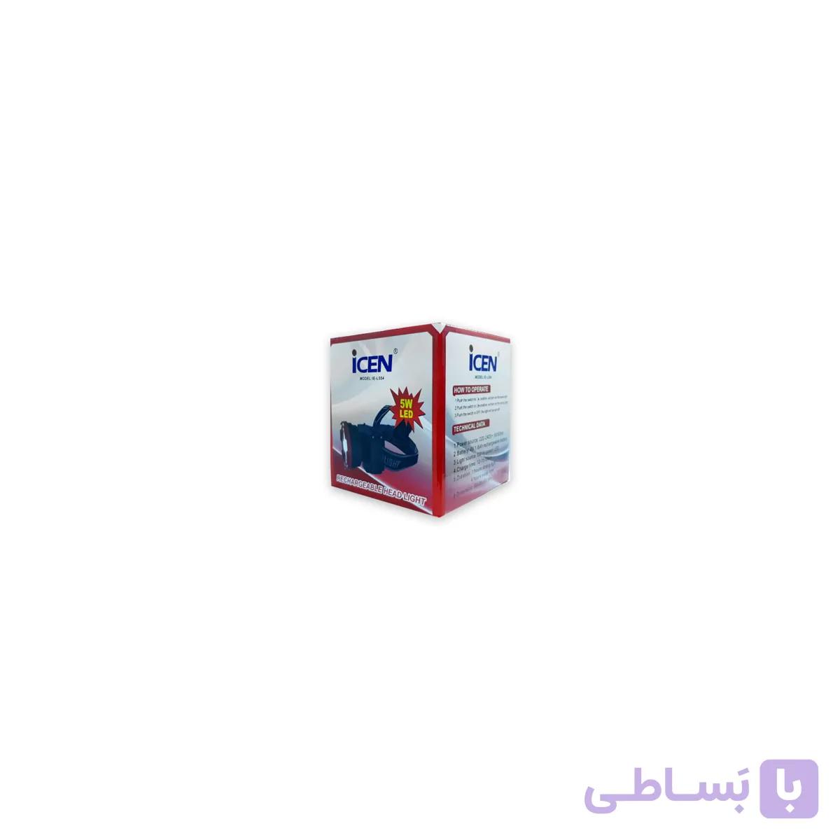 چراغ قوه ال ای دی شارژی پیشانی بندی یا هدلایت تک لامپ 3 وات مدل IE-L5032 — تصویر 1
